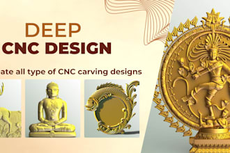 do professional 2d 3d cnc carving design and gcode prog