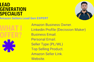 provide targeted amazon seller and ecommerce leads