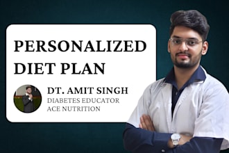 create custom diet plans and be your online nutritionist