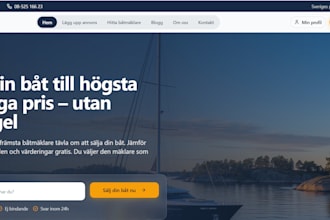 build an website optimized for your company in swedish