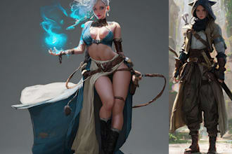 illustrate your ttrpg oc, vtm, fantasy, dnd character art