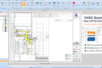 hvac material quantity take off and cost estimation