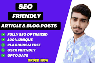 do seo content writing, blogpost and article writing