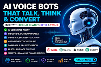 develop ai voice bots with openai, chatgpt, retel and twilio