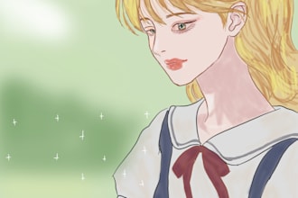 do digital and traditional art custom animation