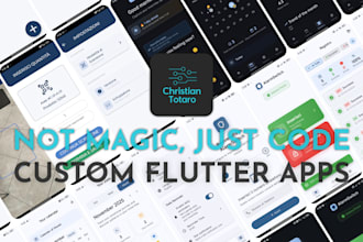 build a custom flutter app with clean UI and robust code