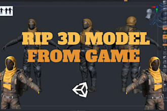 extract modify and port 3d characters and game mods for unreal engine