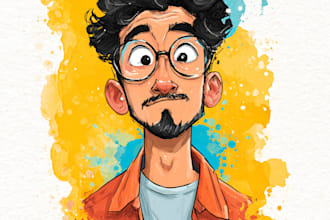 do kawaii doodle illustration custom doodle art