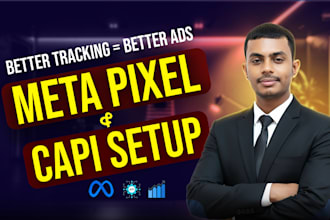 setup facebook pixel, conversion API, ga4, GTM and track ecommerce events