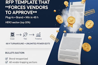 create a compelling bid proposal for your tender, rfq rfp
