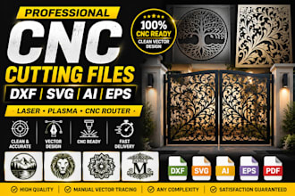 dxf, svg file for cnc laser and plasma cut , plotter