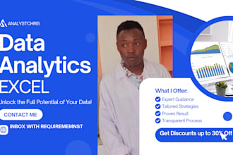 do excel data cleaning, formatting and data analysis