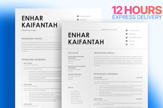 format reformat and design your resume and cv