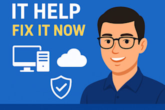 be your remote IT support engineer for windows, networks and servers