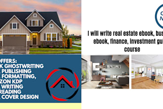 write real estate ebook, business ebook, finance, investment guide, course