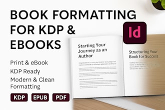 format books, magazines, and ebooks in adobe indesign