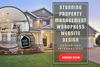 design real estate website property management website holiday home website