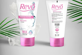do cosmetic label and product label design
