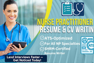 craft a registered nurse practitioner resume, CV for np jobs