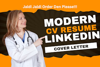 create job targeted cover letter biuld cv resume write linkedin profile optimize