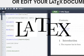professionally write, edit, or format your latex documents