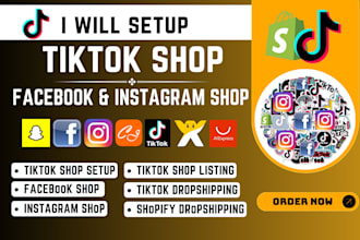 setup tik tok shop promotion, facebook shop ads instagram shop
