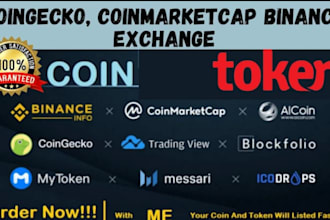 do coin listing, token listing, ico, on coingecko, coinmarketcap, pancakeswap