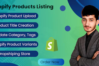 do shopify product upload and data entry