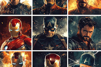 draw comic book illustration or comic storyboard