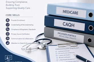 do credentialing, caqh, eft, edi enrollment and provider setup