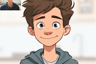 draw avatar cartoon portrait for profile