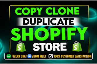 copy shopify store, clone shopify store, duplicate shopify store