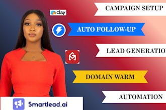 setup instantly ai and do b2b email lead generation, automations