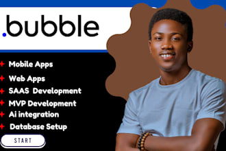 develop bubble website, bubble mvp ,bubble mobile app,bubble expert, flutterflow