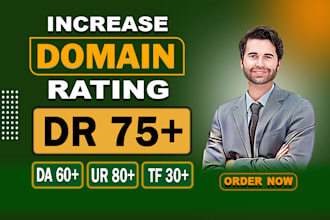 increase dr domain rating da tf ur using seo backlinks