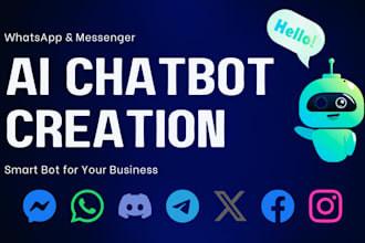 build a messenger or whatsapp ai chatbot for your business