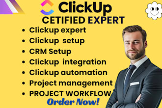 setup and automate your clickup workspace as a clickup expert