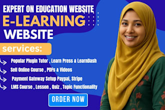 make educational website ims website by tutor ims or learndash or buddypress