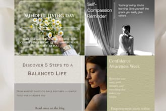 design minimalist instagram carousels and canva templates