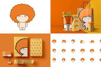 design a custom cartoon mascot logo for your brand