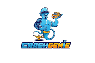 design crash genie household name logo