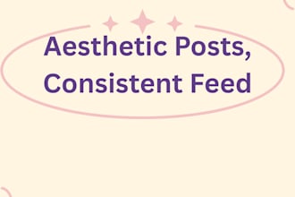 write captions and design social media posts