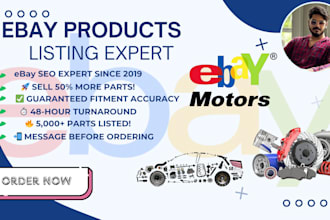 create optimized ebay motors listings with accurate part compatibility