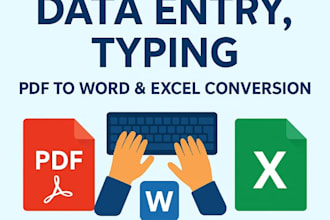 do expert data entry, copy paste work, and fast typing