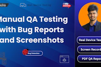 manually test your website and find bugs