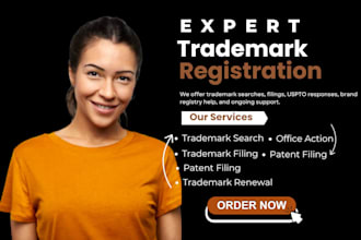 do a trademark registration USA and search, trademark filing, statement of use