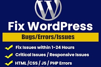 fix wordpress issues and customize acf fields professionally