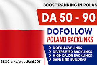 create poland high authority seo link building polish dr backlinks