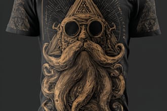 make  a minimalist t shirt design for your brand