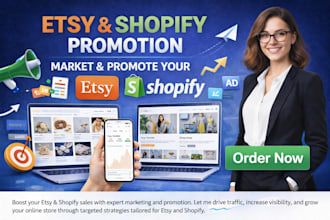 etsy promotion market and promote your shopify and etsy